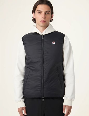 FILA Milano Regular Reversible Lightweight Vest - Black - L