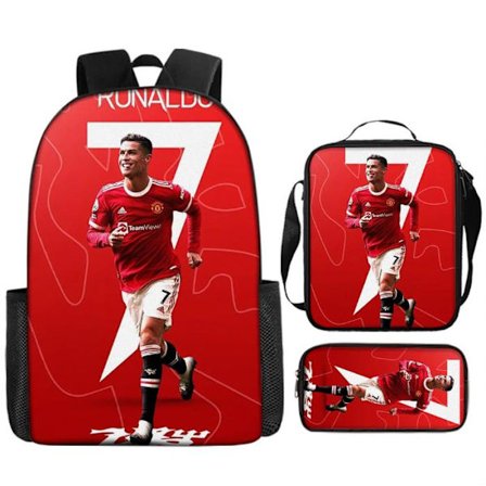 Ronaldo Ryggsekk Barnesett Penal Lunch Bag 3 STK/Sett| Skolesekk Gave