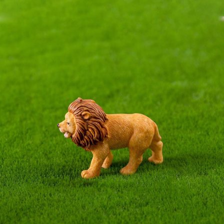 Tegneserie løvefigurer Miniature løvindestatue 2 2