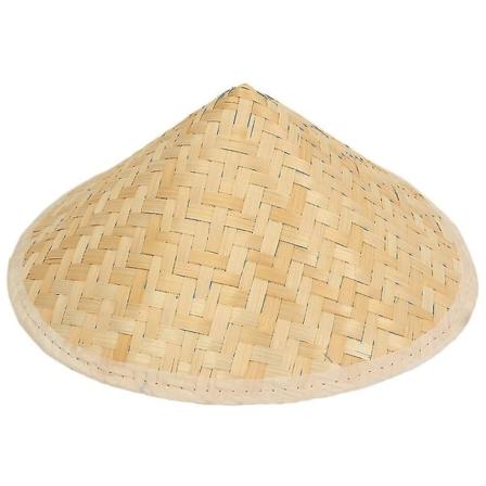 Bambu-vävda hattar Traditionell kinesisk orientalisk bambu