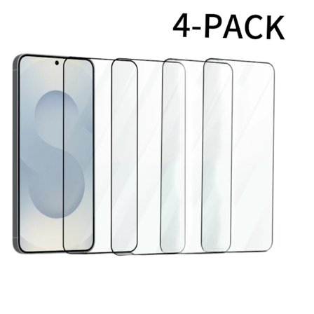 4-pak Samsung S25 Skærmbeskyttere - Hærdet Glas - Super kvalitet