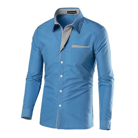 Herr formell Button-down skjorta Business Shirt Toppar