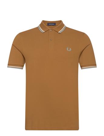 Twin Tipped Fp Shirt Brown Fred Perry