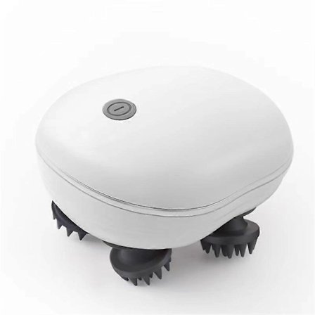 Elektrisk vanntett hodebunnsmassasjeapparat med rødt LED-lys, stresslindring og hår [YJD]