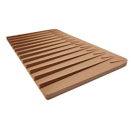 Silikon torkmatta 32,5 x 20 cm storlek avrinningsmatta skydd värmebeständig diskbänk disk halkfri A