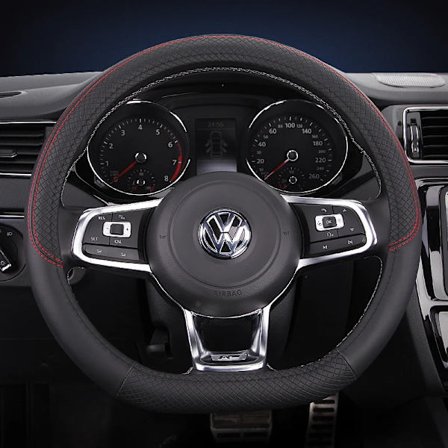 D-formad bilrattkåpa kompatibel med VW Jetta 6 2017-2021 Golf 7 Scirocco Bettle 2012-2021 Tiguan 2019 2020 biltillbehör