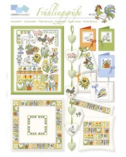 Korsstygnsmönster Gård - Lindner's Kreuzstiche