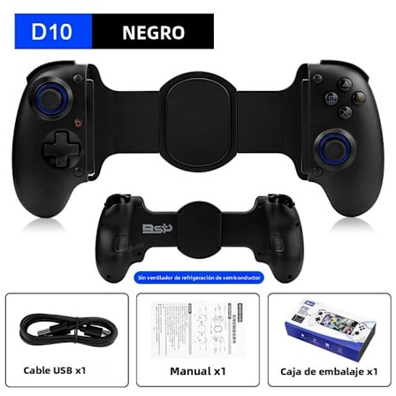 D10 Svart D10 D10S Trådløs Spillkontroller for Switch, Android, iOS, Nettbrett, Kompatibel med Xbox, Multifunksjonell Streaming Gamepad, Svart, Hvi