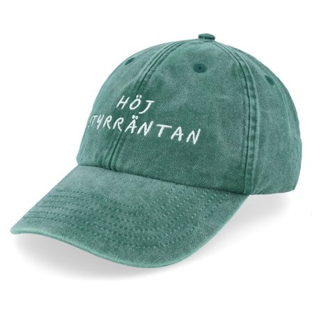 Iconic - Groen unconstructed Cap - "Höj Styrräntan Green Dad Cap " @ Hatstore