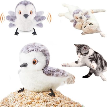 ING Inomhus kattleksak - Flygande fågel (icke-flygande) 4,0 tum