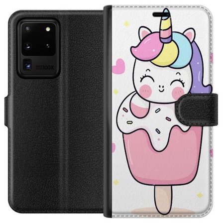 Plånboksfodral till Samsung Galaxy S20 Ultra med Glad enhörning