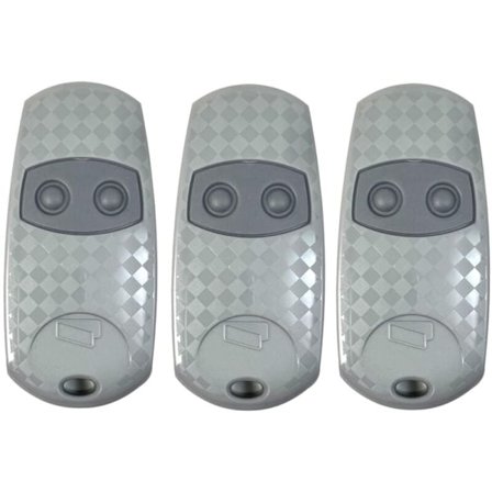 3 stk. Universelle Håndholdte Fjernkontroller TOP432EE, Original Fjernkontroll Fiksert Kode Frekvens 433.92 MHz, Universell Garasjeport Fjernkontroll