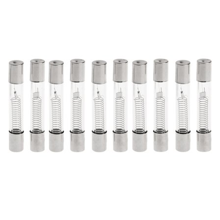 10 st 5KV 0.8A 800MA Högspänningssäkring Glasrör Mikrovågsugn Säkringsbyte Universal Patron Säkring Snabb