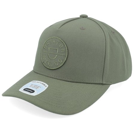 Brixton - Groen adjustable Cap - Crest C Mp Ivy Green A-Frame Adjustable @ Hatstore