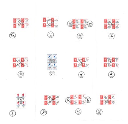 Frankrig - Vinter-OL-kort - Stemplet