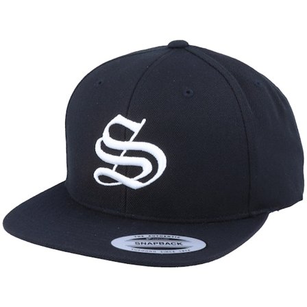 Iconic - Schwarz snapback Cap - S Letter 3D Black Snapback @ Hatstore