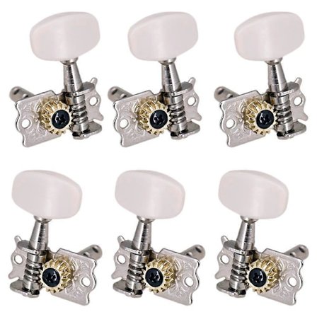 6 stk 3R3L Gitar Stemmeskruer Åpne Maskinhoder Akustisk Folk Gitar Stemmeskruer Deler