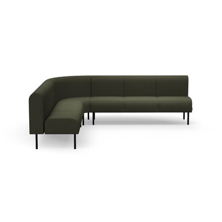 Sofa VARIETY, 90° Innenecke, Stoff Blues CSII, olive