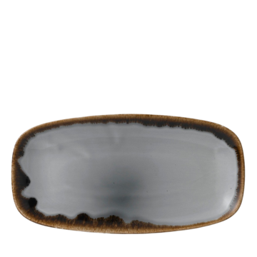 TALLRIK OVAL HARVEST GRÅ