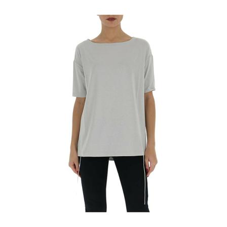 Fabiana Filippi drawstring-hem metallic top Grå, Dame