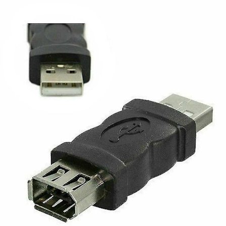 Firewire Ieee 1394 6-pin hunn til USB M hann kabeladapter konverter plugg