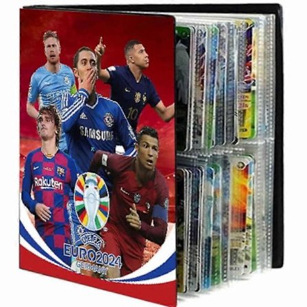 240 tähtikorttikotelon keräilyalbumikirjakansio Jalkapallotähtikorttialbumi