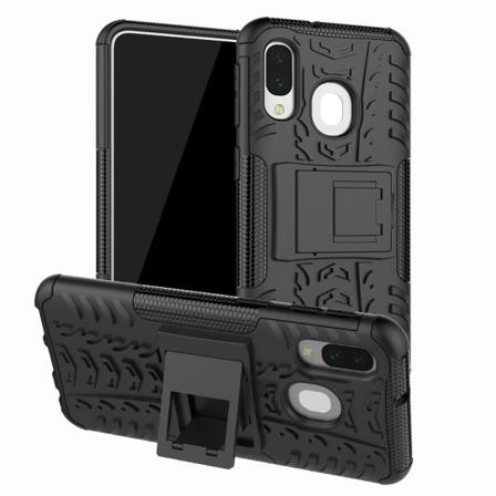 Samsung Galaxy A40 - Ultimata Stöttåliga Skalet - Svart Black Svart