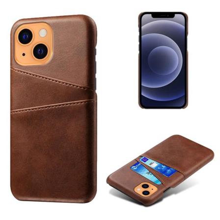 Iphone 13 - Ksq Skal Med Kortfack - Brun