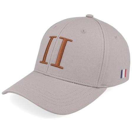 Les Deux - Grå adjustable Keps - Encore Organic Cap Light Grey/Terracotta Adjustable @ Hatstore