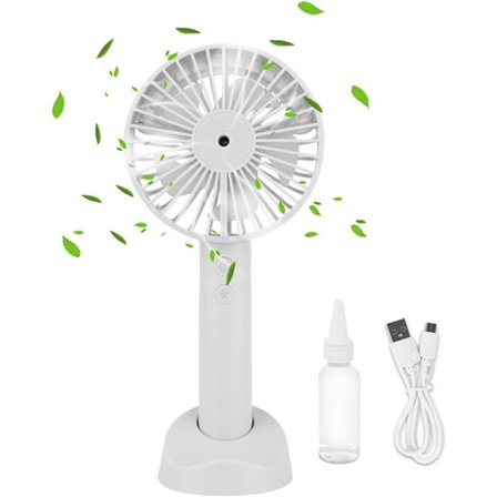 Handhållen dimma fläkt mini personlig dimma luftfuktare fläkt batteridriven vattenspray