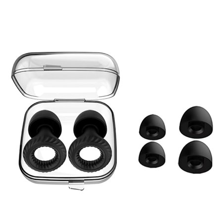 Bløde silikone støjreducerende ørepropper Black