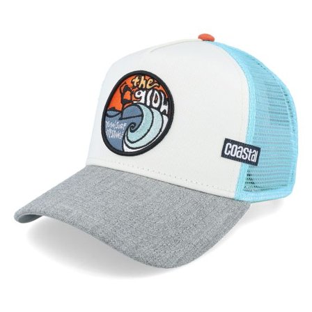 Coastal - Vit trucker Keps - The Glow Off White/Heather Grey Trucker @ Hatstore