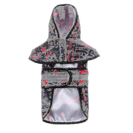 Hundregnrock Stor Hund Gyllene Stor Husdjursregnrock Reflex Hundkläder