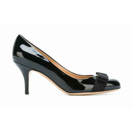 Salvatore Ferragamo, Heeled schoenen Zwart, Dames, Maat:38 EU