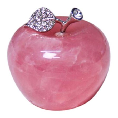 1 stk Naturlig Rosakvarts Rosa Eple for Pardekorasjoner Hjemmedekorasjon Studie Romdekorasjon Di