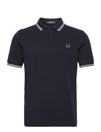 Twin Tipped Fp Shirt Polos Short-sleeved Blå Fred Perry