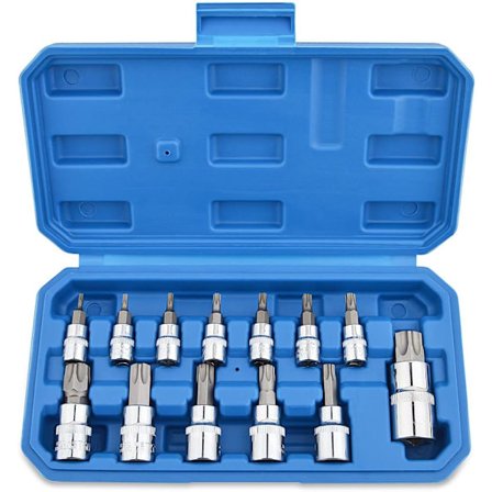 13-delad Torx-hylsesats T8 - T70 Krom-vanadin stål Hon S