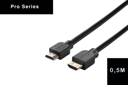Tight AV HDMI 2.0 Premium high speed installation Cable - 0.5m