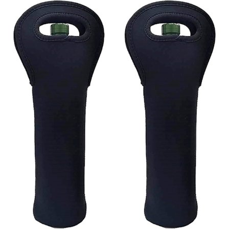 2 x 750ml Bærbare Neopren Vinhåndtak og Vinførerposer