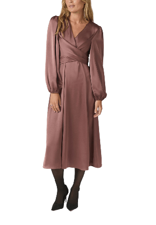 Neo Noir Rimini Heavy Sateen Dress Klänningar Dam Rosa 40