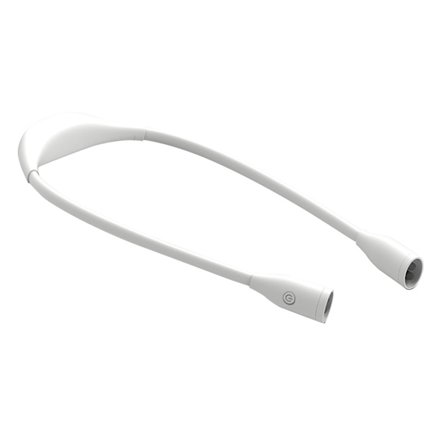 Genopladelig LED læselampe til nakken 360 graders justerbar boglampe til senge læsning hvid-FM-