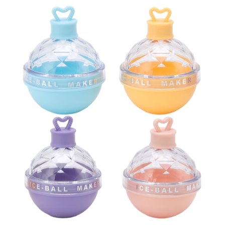 4 st Ishockeyformar Innovativ Stor Rund Boll Isform Sfärisk Isbricka med Lock