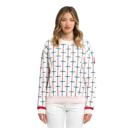 Trussardi, W Natural Sweater Wit, Dames, Maat:S