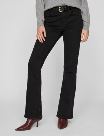 Vila Vibetty Rw Flared Jeans Blk Osc221-Noos - Black - XL x 32