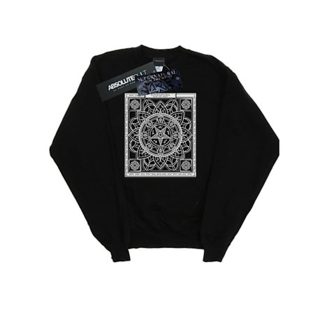 Supernatural Herr Pentagram Mönster Sweatshirt 3XL Svart