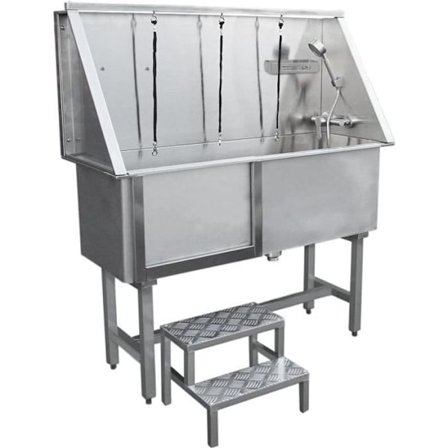 Kylpyamme - MonsterShop - Ruostumaton teräs - Hanskat mukana - Ammattimainen - Koira