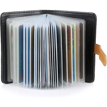 Sort kreditkort etui til damer og herrer - Etui til 30 kort