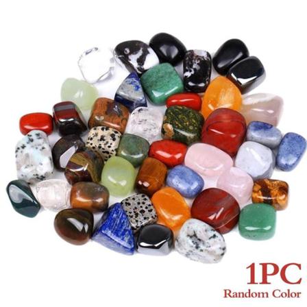 Blandad Naturligt Blandad Tumlade Stenar Crystal Healing Reiki 10-2