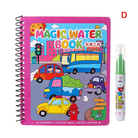 Magic Water Ritbok Målarbok DD