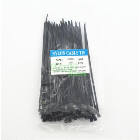 100 stk/pose 3X150MM selvlåsende flerfarvet nylon med høj kvalitet